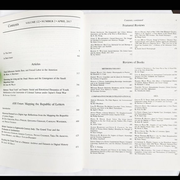 American Historical Review Volume 122, No 2, April 2017 374pp, Oxford Univ Press - Picture 3 of 7